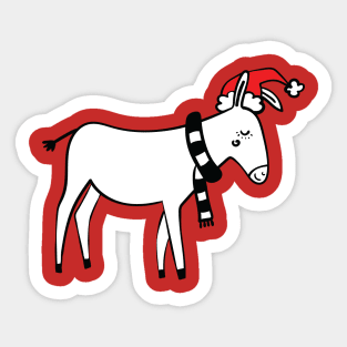 Christmas donkey Sticker